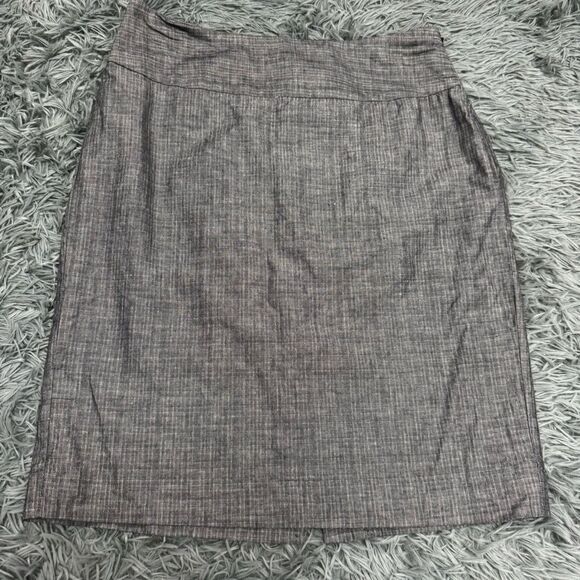 Banana Republic Chambray Grey Pencil Skirt Size 4 - Picture 1 of 7